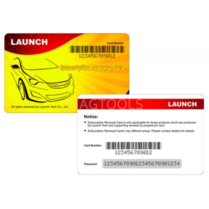 Uuendamise kaart Launch X-431 - Diagnostikaseadmed